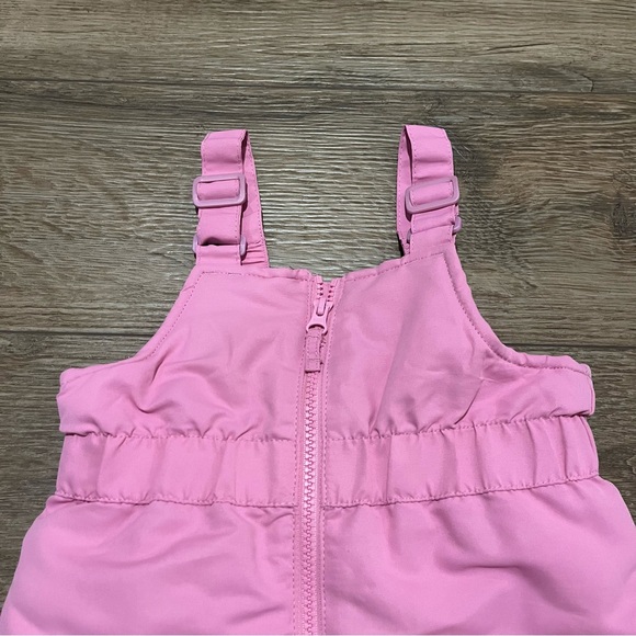 Falls Creek Kids Pink Bibbed Snow Pants Size 2T - Picture 4 of 8